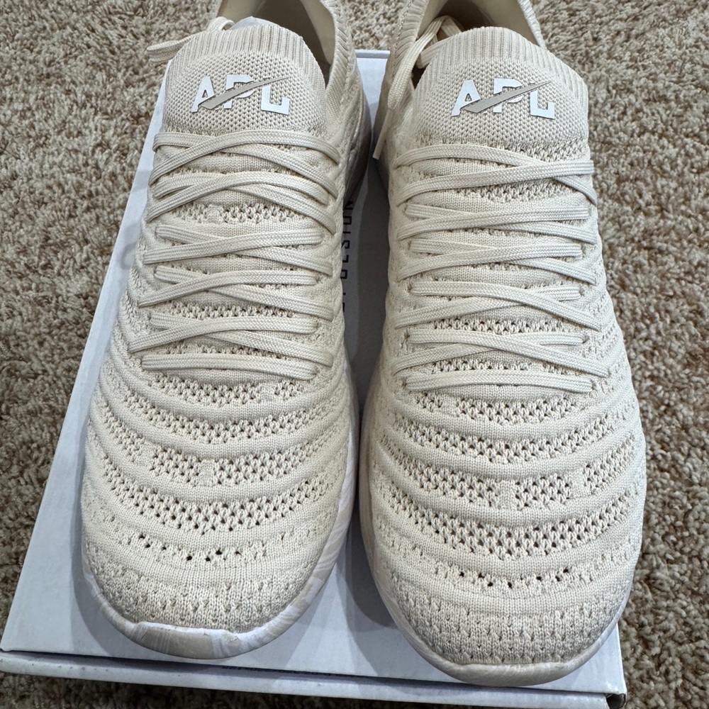 APL Men's Beige Knit Athletic Shoes